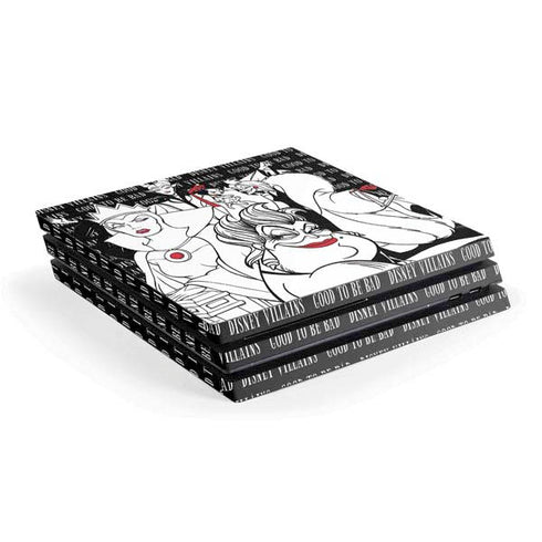 Disney Villains Characters Art PS4 Pro Console Skin