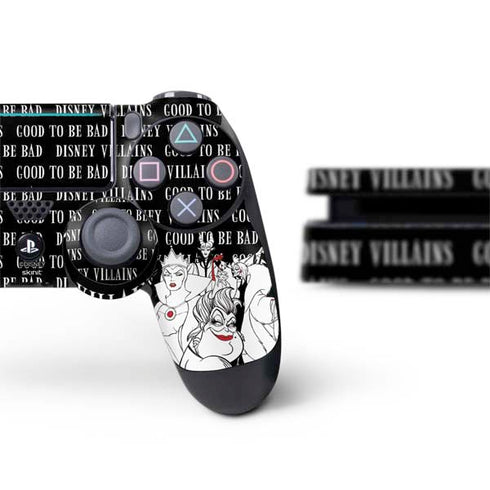 Disney Villains Characters Art PS4 Slim Bundle Skin