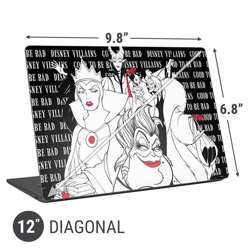 Disney Villains Characters Art Universal Laptop 12in (9.8 x 6.8in) Skin