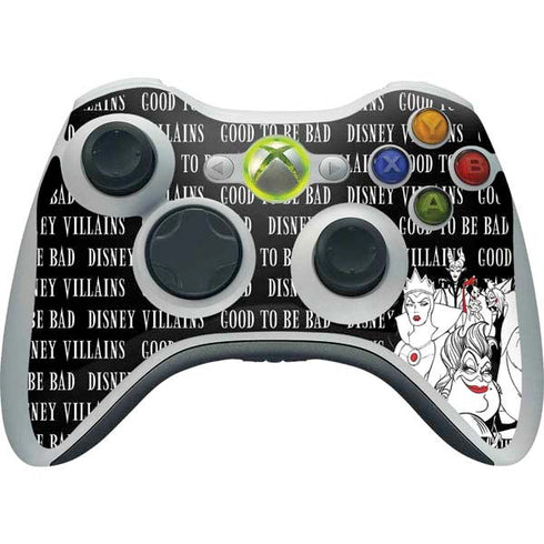 Disney Villains Characters Art Xbox 360 Wireless Controller Skin