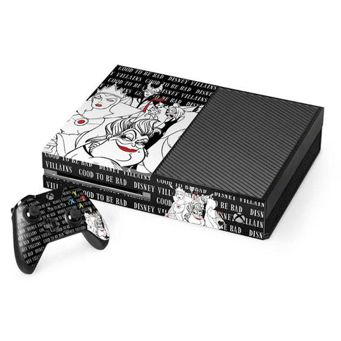 Disney Villains Characters Art Xbox One Console and Controller Bundle Skin