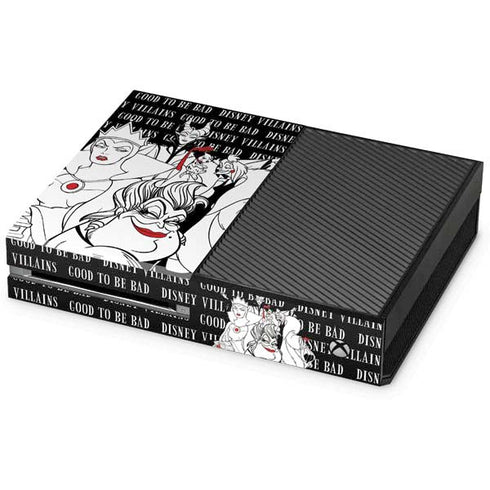 Disney Villains Characters Art Xbox One Console Skin
