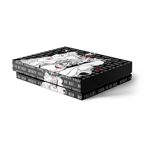 Disney Villains Characters Art Xbox One X Console Skin