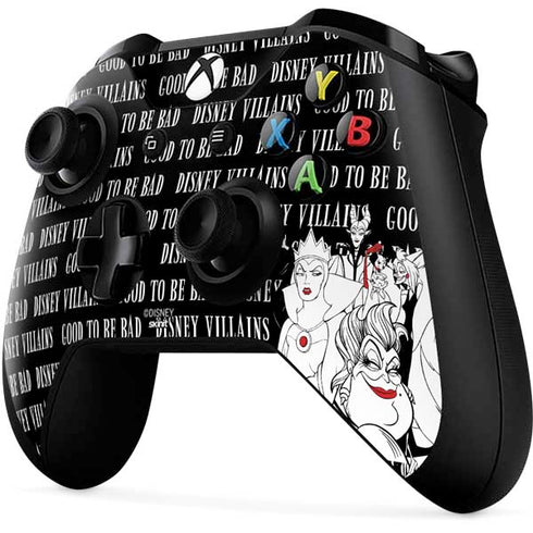 Disney Villains Characters Art Xbox One X Controller Skin