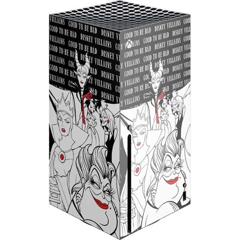 Disney Villains Characters Art Xbox Series X Console Skin