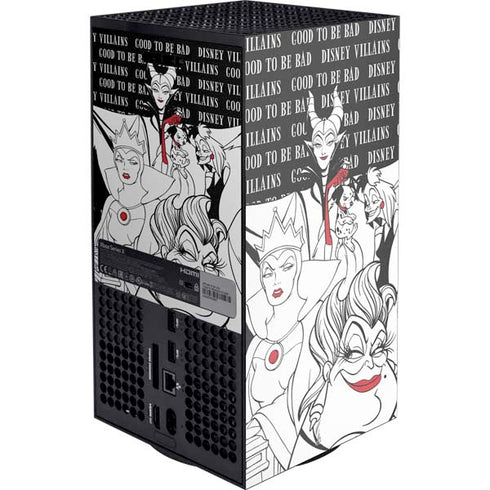Disney Villains Characters Art Xbox Series X Console Skin