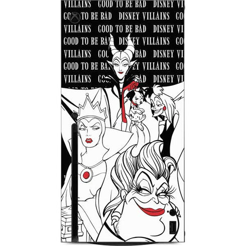 Disney Villains Characters Art Xbox Series X Console Skin