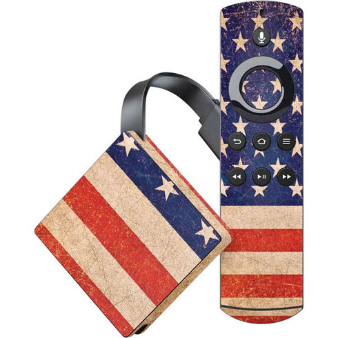 Distressed American Flag Amazon Fire TV Skin