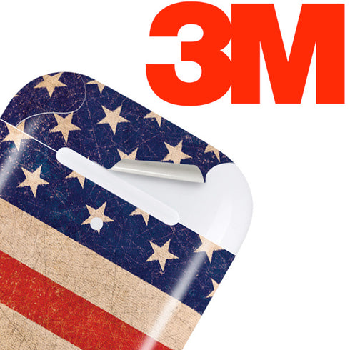 Distressed American Flag Apple AirPods 2 Skin