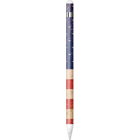 Distressed American Flag Apple Pencil (1st Gen, 2017) Skin
