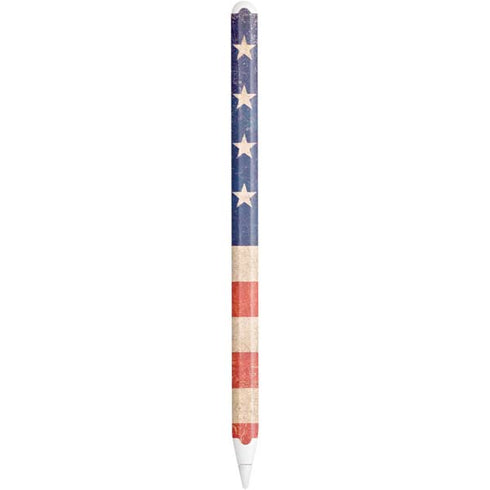 Distressed American Flag Apple Pencil (2nd Gen 2019) Skin