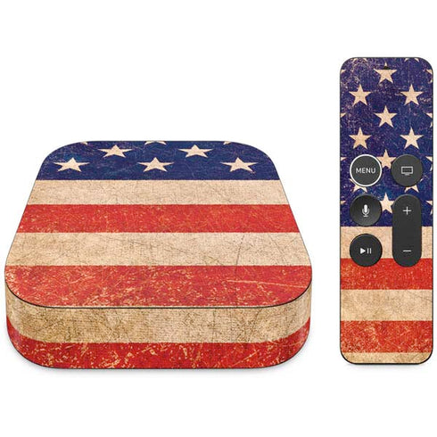 Distressed American Flag Apple TV Skin