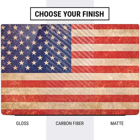 Distressed American Flag Dell Vostro Skin