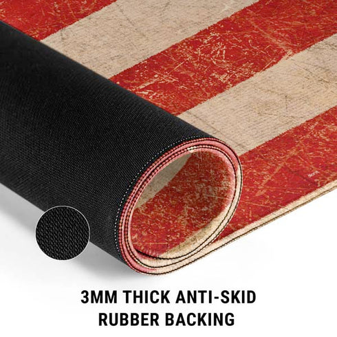 Distressed American Flag Gaming Mouse Pad
