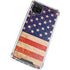 Distressed American Flag Galaxy A12 Clear Case