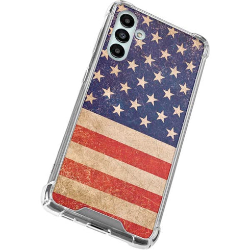 Distressed American Flag Galaxy A13 5G Clear Case