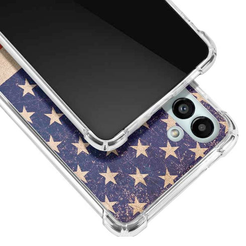 Distressed American Flag Galaxy A13 5G Clear Case