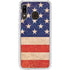 Distressed American Flag Galaxy A20 Clear Case