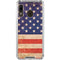 Distressed American Flag Galaxy A30 Clear Case