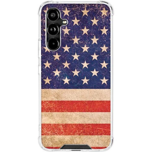Distressed American Flag Galaxy A54 5G Clear Case
