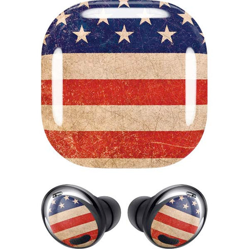 Distressed American Flag Galaxy Buds Pro Skin