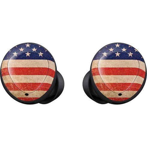 Distressed American Flag Galaxy Buds Skin