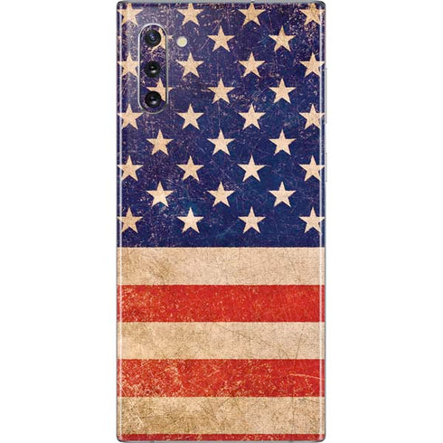 Distressed American Flag Galaxy Note 10 Skin