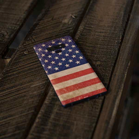 Distressed American Flag Galaxy Note 9 Skin