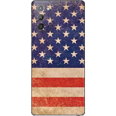 Distressed American Flag Galaxy Note20 5G Skin