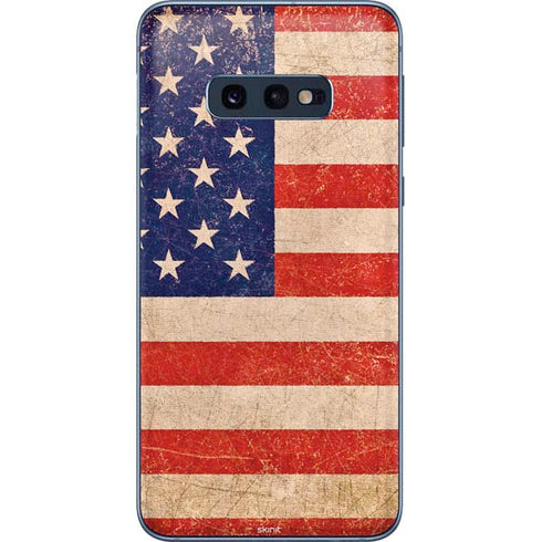Distressed American Flag Galaxy S10e Skin