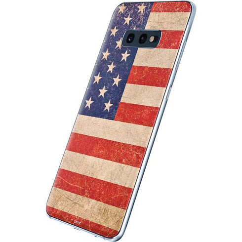 Distressed American Flag Galaxy S10e Skin
