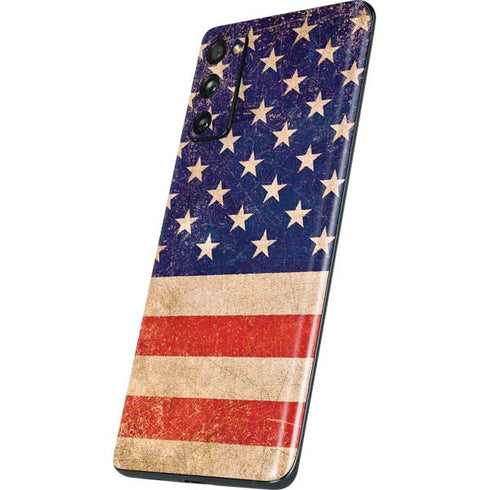 Distressed American Flag Galaxy S20 Fan Edition Skin