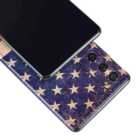 Distressed American Flag Galaxy S20 Fan Edition Skin