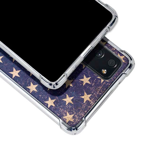 Distressed American Flag Galaxy S20 FE Clear Case