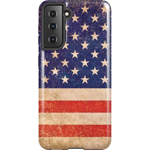 Distressed American Flag Galaxy S21 5G Pro Case