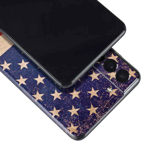 Distressed American Flag Galaxy S21 5G Skin