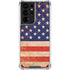Distressed American Flag Galaxy S21 Ultra 5G Clear Case