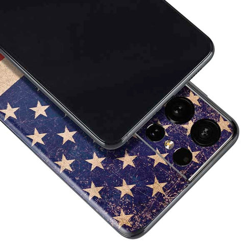Distressed American Flag Galaxy S21 Ultra 5G Skin