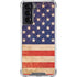 Distressed American Flag Galaxy S22 Clear Case