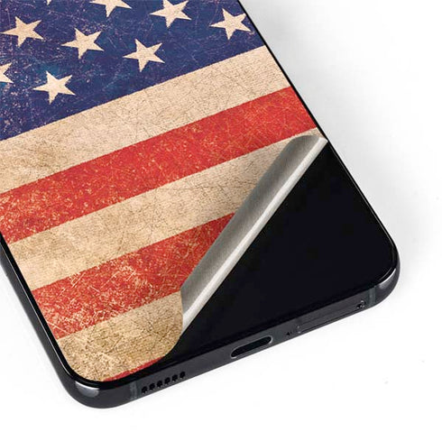 Distressed American Flag Galaxy S22 Plus Skin