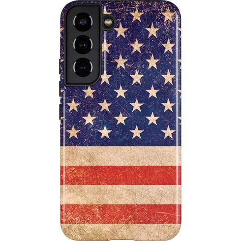 Distressed American Flag Galaxy S22 Pro Case