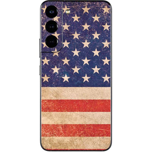 Distressed American Flag Galaxy S22 Skin