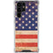 Distressed American Flag Galaxy S22 Ultra Clear Case