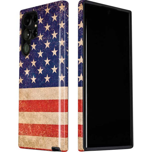Distressed American Flag Galaxy S22 Ultra Pro Case