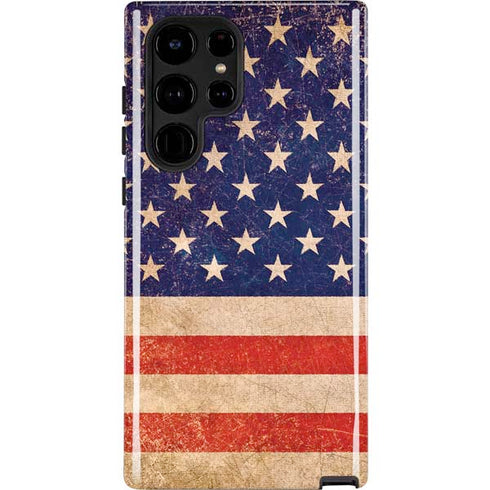 Distressed American Flag Galaxy S22 Ultra Pro Case