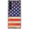 Distressed American Flag Galaxy S23 FE Clear Case
