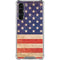 Distressed American Flag Galaxy S23 Plus Clear Case