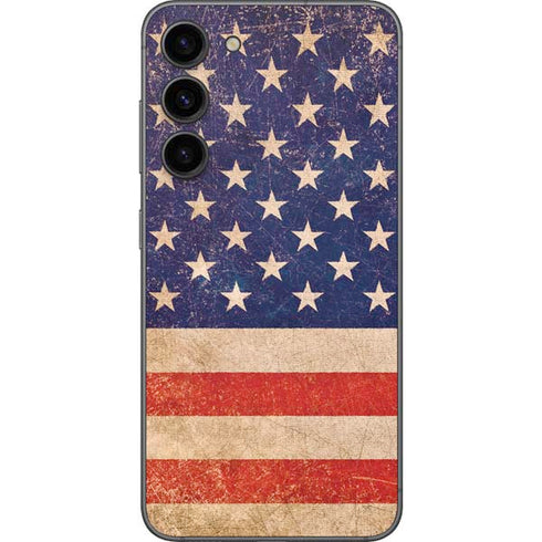 Distressed American Flag Galaxy S23 Plus Skin