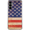 Distressed American Flag Galaxy S24 Plus Clear Case