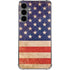 Distressed American Flag Galaxy S24 Plus Clear Case